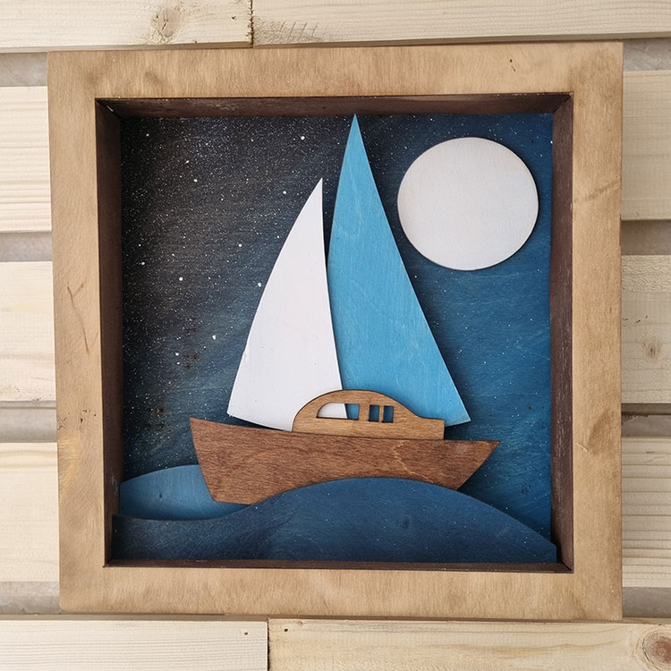 تابلو شب مهتاب اقیانوس