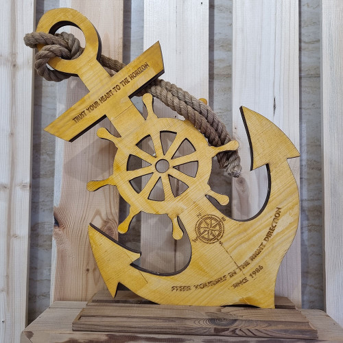 دکوری لنگر چوبی کشتی