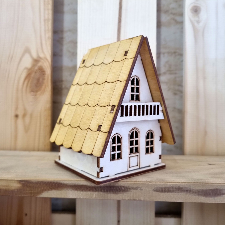 ماکت چوبی کلبه سوییسی مینیاتوری