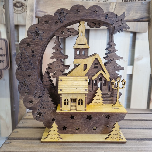 دکوری چوبی کلبه جنگلی