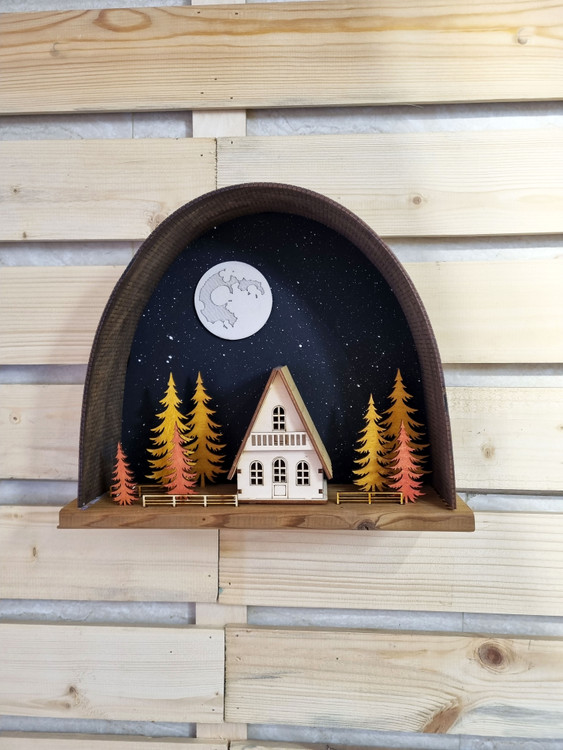 تابلو دکوراتیو جنگل سوییسی