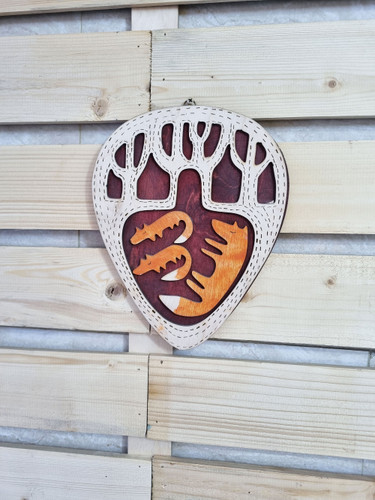 تابلو دکوراتیو مینیمال روباه