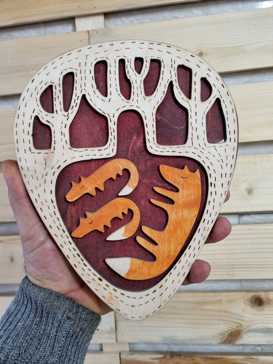 تابلو دکوراتیو مینیمال روباه