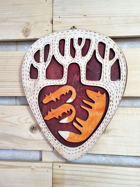 تابلو دکوراتیو مینیمال روباه