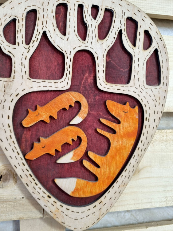 تابلو دکوراتیو مینیمال روباه