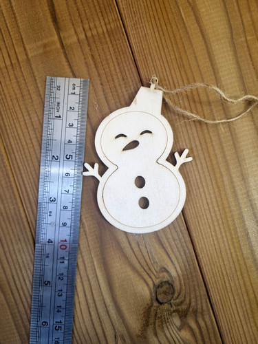 اکسسوری چوبی ادم برفی کریسمس