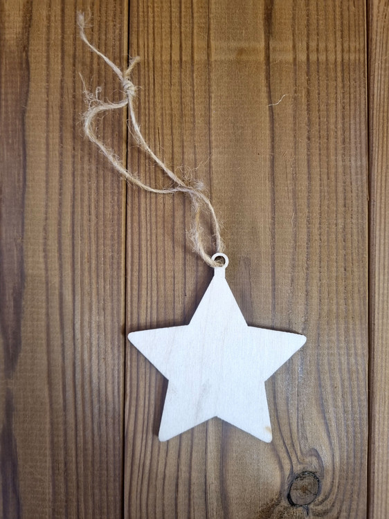 اکسسوری اویز چوبی ستاره