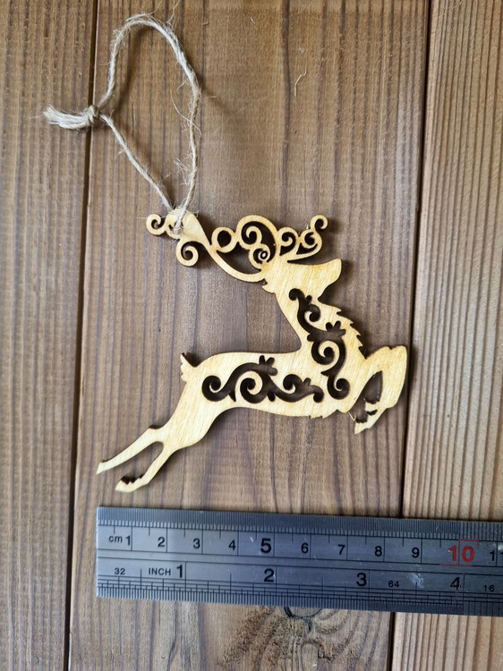 اکسسوری چوبی کریسمس طرح گوزن