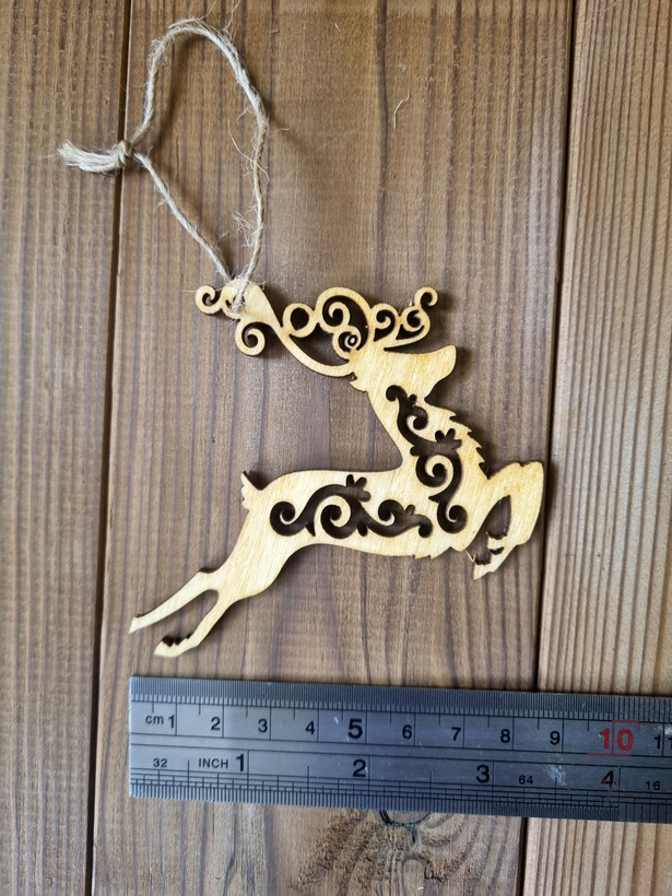 اکسسوری چوبی کریسمس طرح گوزن