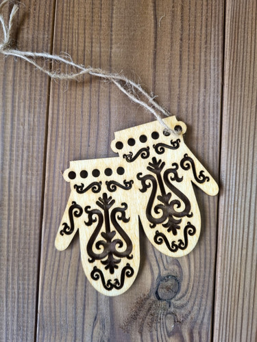 اویز کریسمسی چوبی