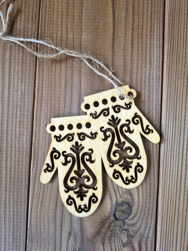 اویز کریسمسی چوبی
