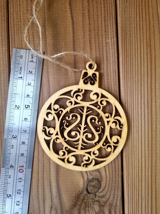 گوی کریسمس چوبی