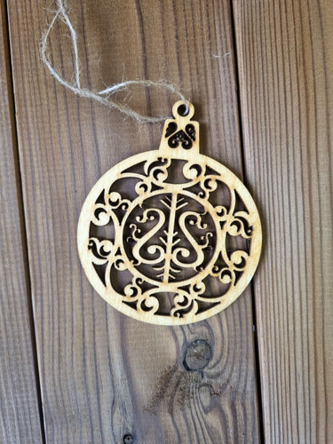 اکسسوری چوبی گوی کریسمس