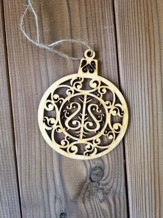 اکسسوری چوبی گوی کریسمس