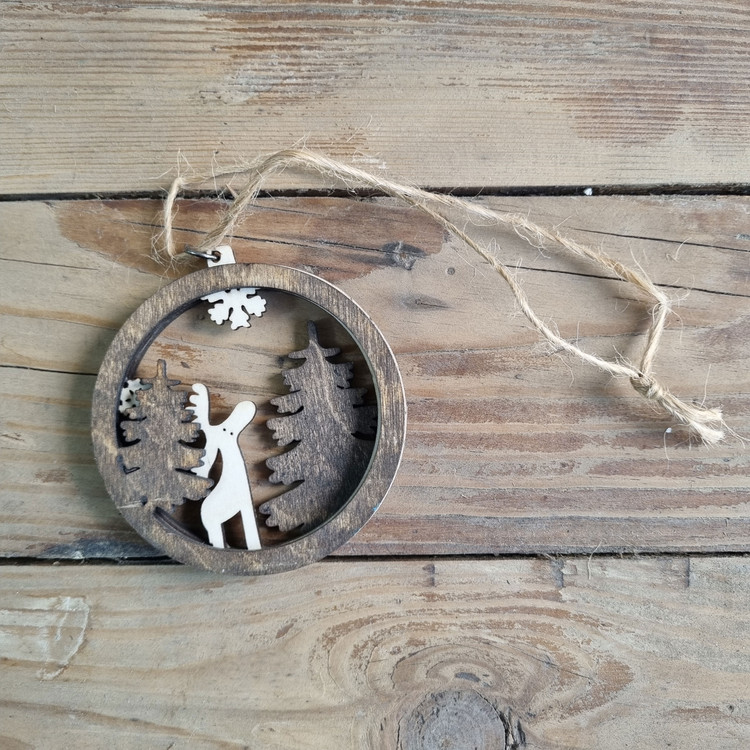 اویز دکوری چوبی