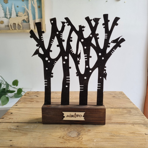 دکوری چوبی رومیزی طرح درخت