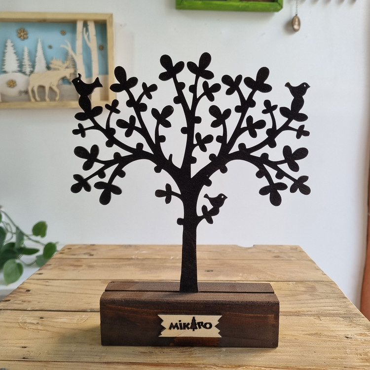 دکوری چوبی رومیزی درخت ازتک