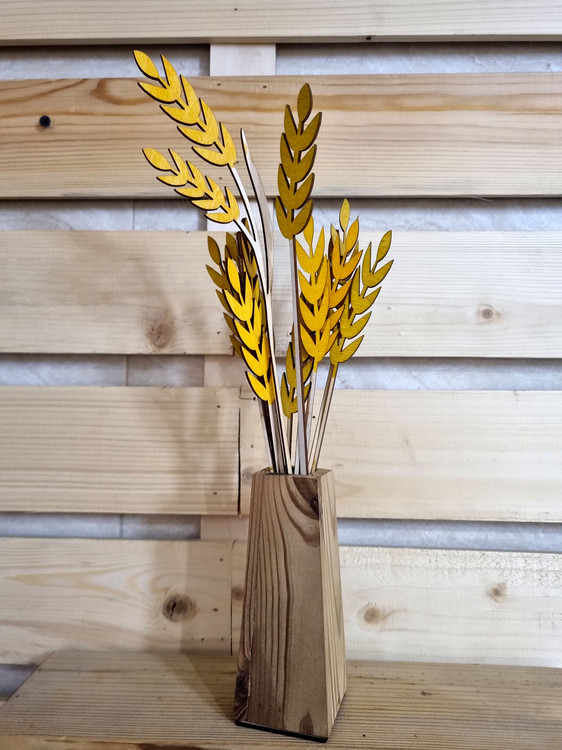 دکوری چوبی شاخه گندم