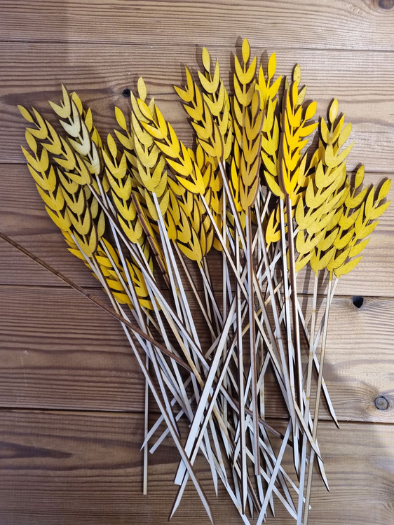 دکوری چوبی شاخه گندم