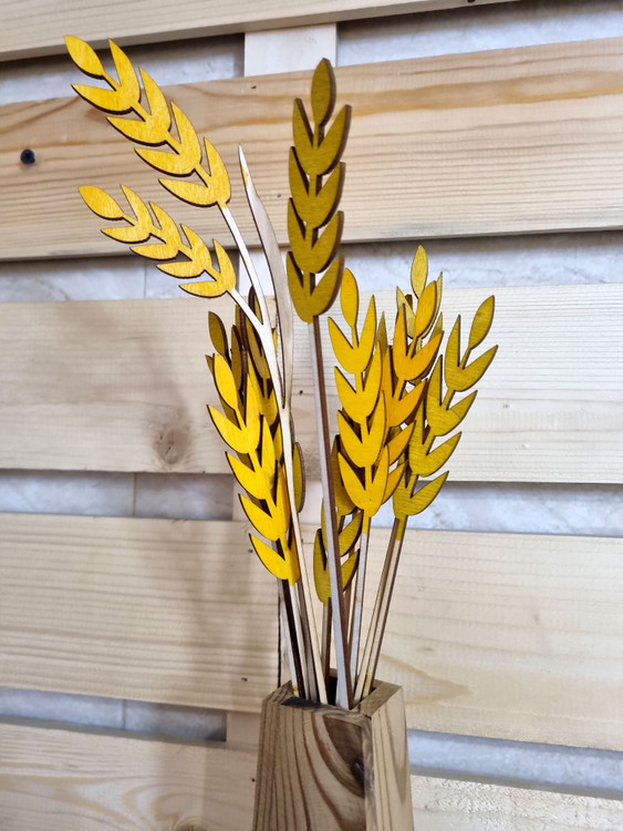 دکوری چوبی شاخه گندم