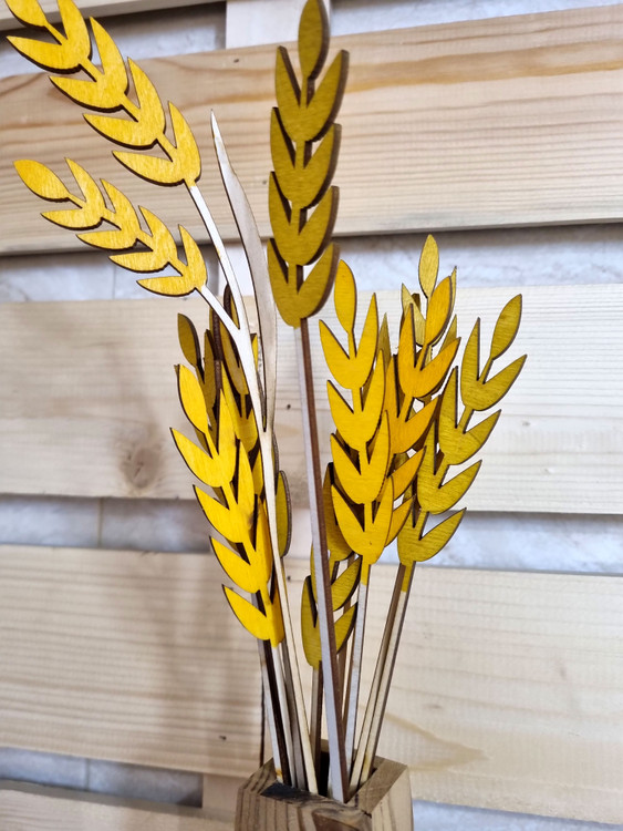 دکوری چوبی شاخه گندم