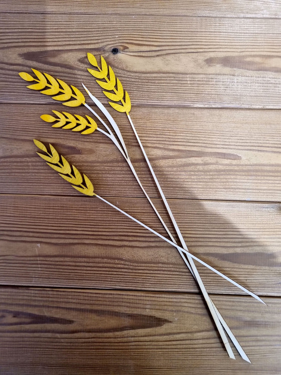 دکوری چوبی شاخه گندم