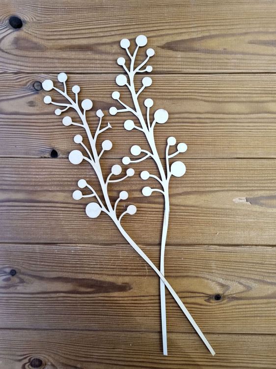 دکوری چوب گل انگور فرنگی