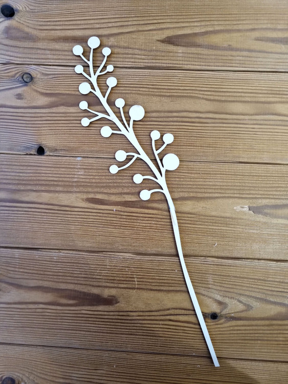 دکوری چوب گل انگور فرنگی