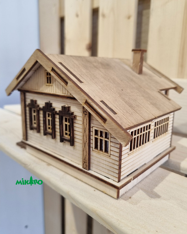 دکوری چوبی ماکت کلبه ویلایی