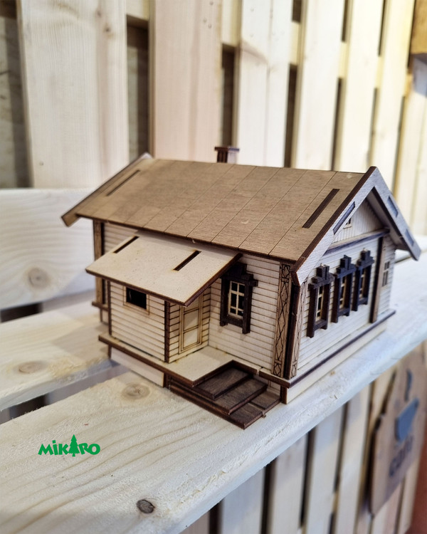 دکوری چوبی ماکت کلبه ویلایی