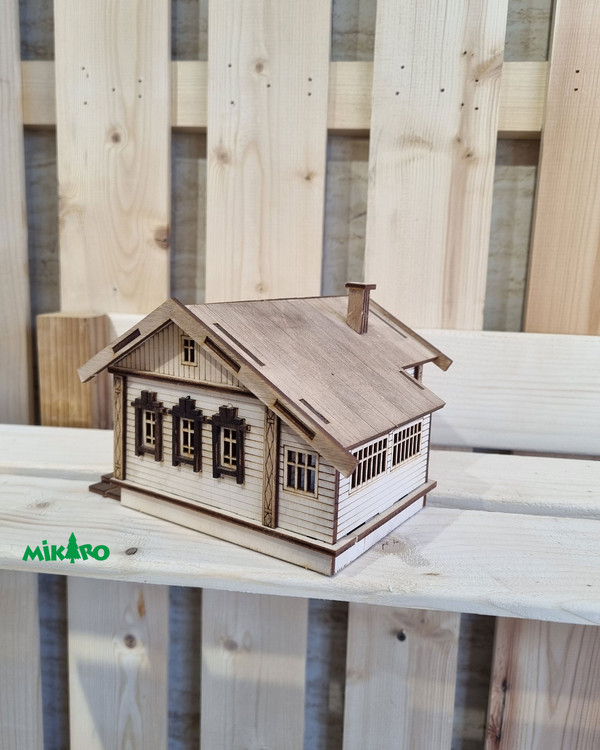 دکوری چوبی ماکت کلبه ویلایی