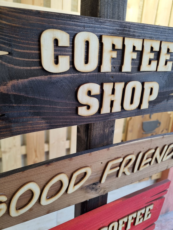 استند کافی شاپ 4 پلاک روستیک