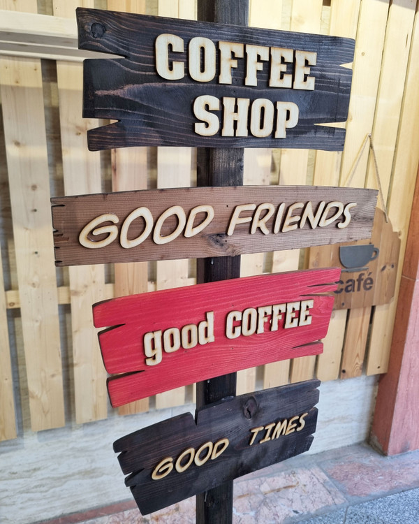 استند کافی شاپ 4 پلاک روستیک