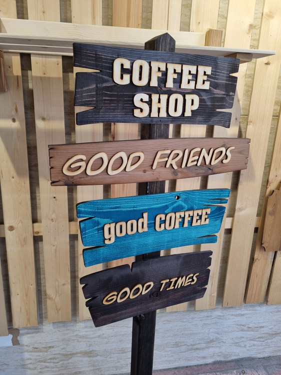 استند کافی شاپ 4 پلاک روستیک