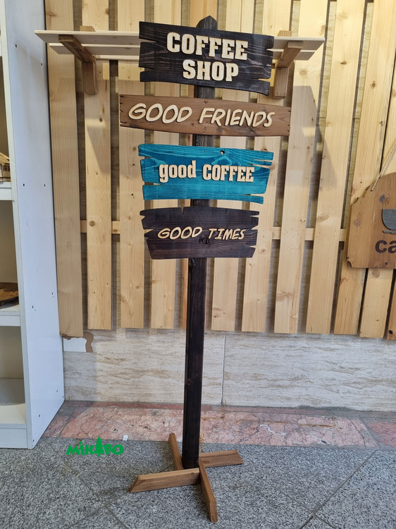 استند کافی شاپ 4 پلاک روستیک