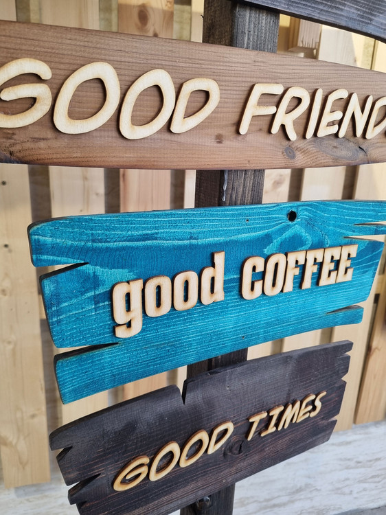 استند کافی شاپ 4 پلاک روستیک